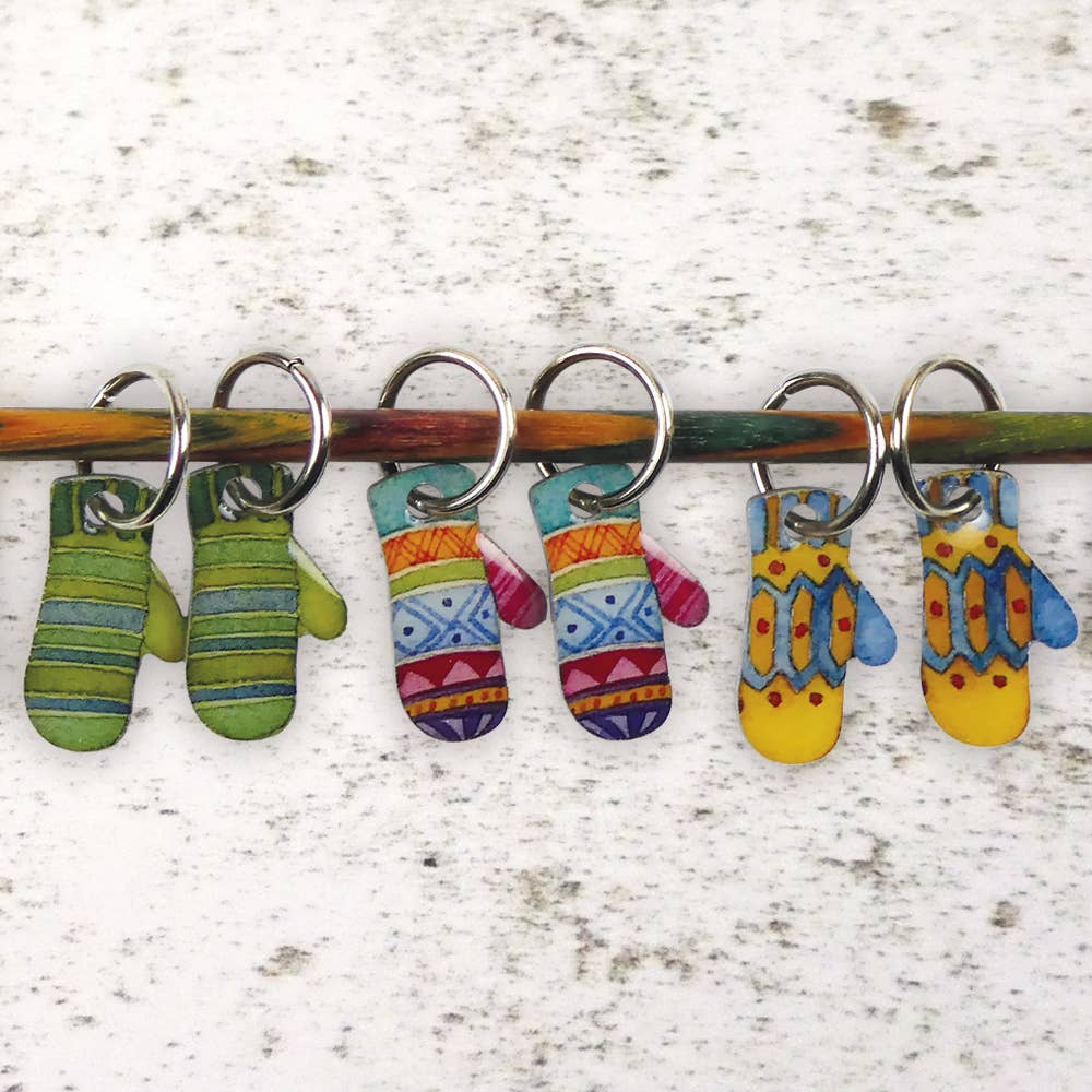Mittens Stitch Markers In A Kitten Pocket Tin