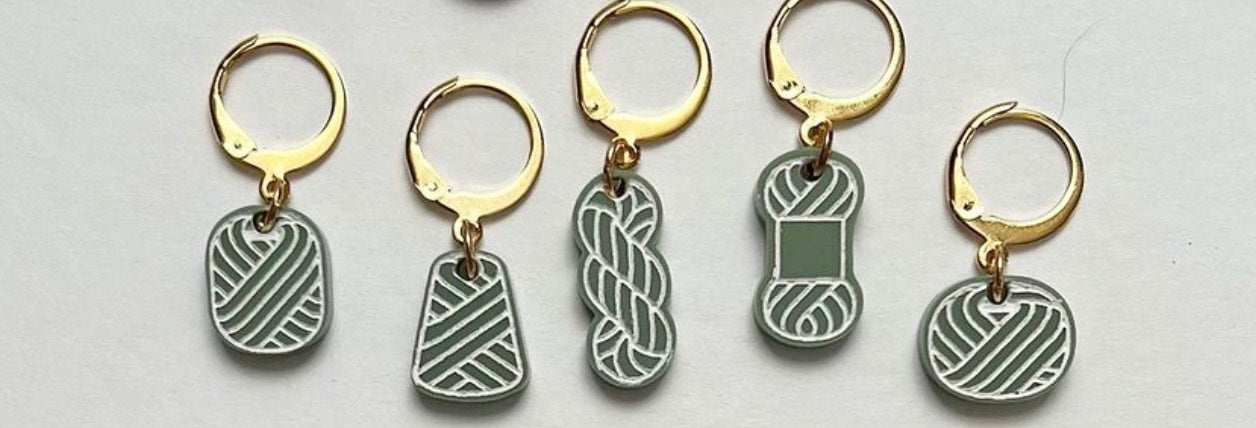 MP - Stitch Marker - Yarn Set/5 Sage