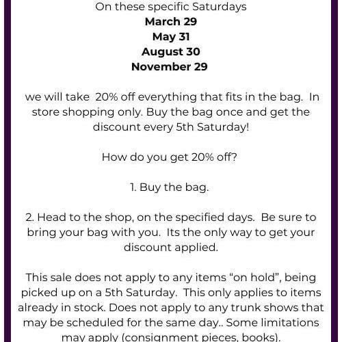 5th Saturday Tote - Physical