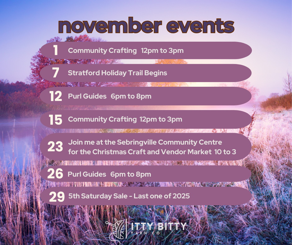 November Event and Workshop Calendar