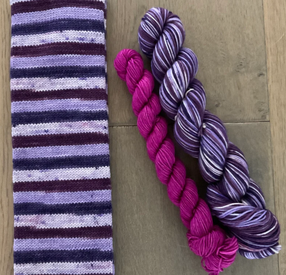 PDC - Lilac Bush Self Stripe Sock Set