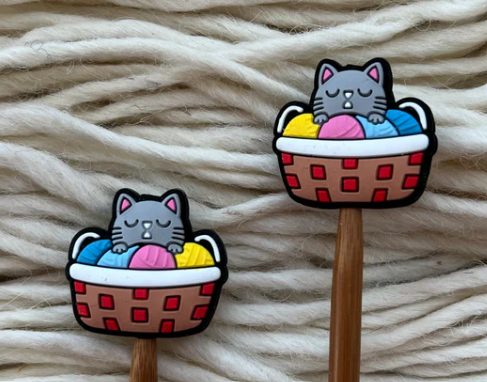 MP - Stitch Holder - Cat Yarn Bowl