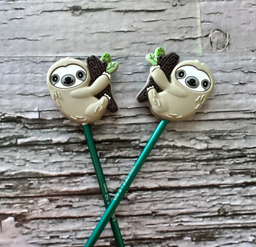 Hissy Knit Stitch Stopper - Sloth