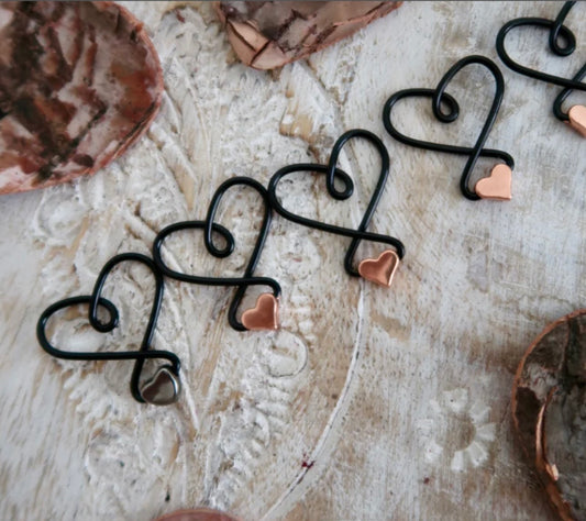 Love Stitch Markers - Black