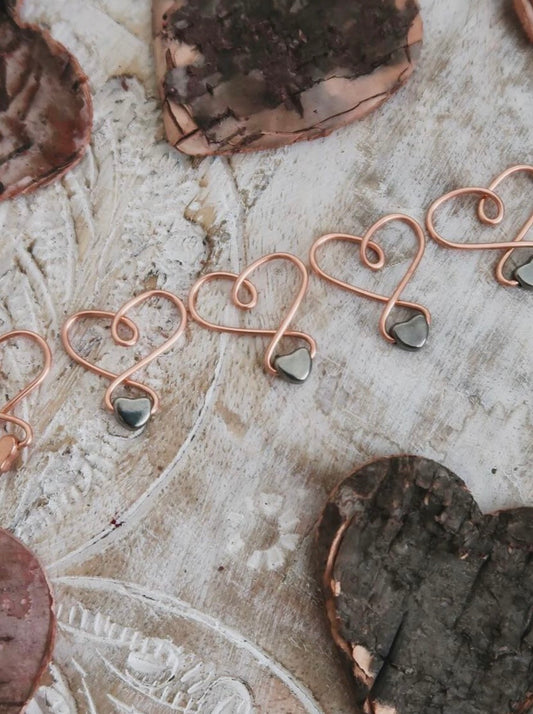 Love Stitch Markers - Rose Gold