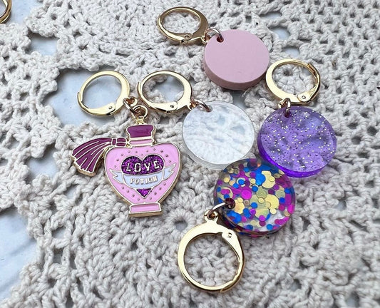 MP - Enamel Stitch Markers - Love Potion Set/5