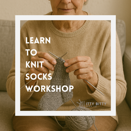 EVENING Learn to Knit Socks - November 13, 20 and 27th  6pm to 8pm