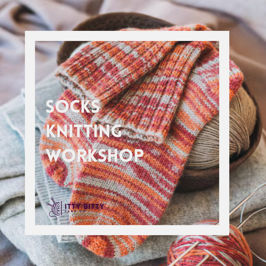 Sock Knitting Series Workshop - July 14, 28 and August 4 - 6pm to 8pm
